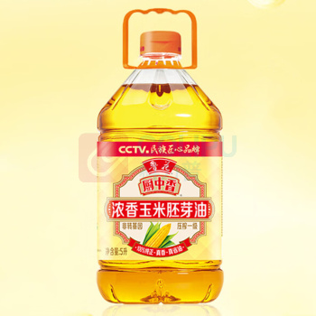 鲁花 浓香玉米胚芽油 厨中香 5L