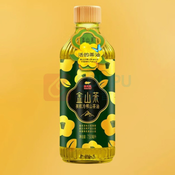 金龙鱼 金山茶有机冷榨山茶油 750ml