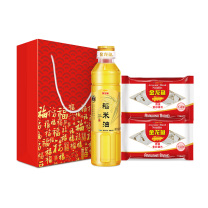金龙鱼 精选稻米油+鸡蛋麦芯面片 400ml+120g*2 礼袋
