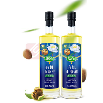 润心 有机生榨山茶油750mL*2瓶礼盒装 750mL*2瓶礼盒装 