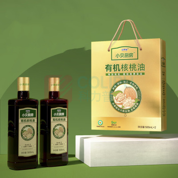 贝蒂斯 BETIS 小贝厨房 有机核桃油 500ml *2瓶