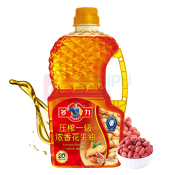 多力 MIGHTY 压榨一级浓香花生油 1.8L/桶 6桶/箱 (偏远地区运费另算)