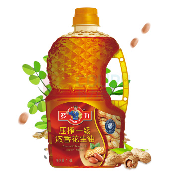 多力 MIGHTY 压榨一级浓香花生油 1.8L/桶 6桶/箱 (偏远地区运费另算)