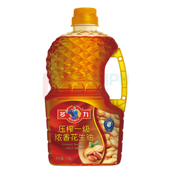 多力 MIGHTY 压榨一级浓香花生油 1.8L/桶 6桶/箱 (偏远地区运费另算)