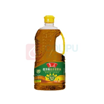 鲁花 低芥酸浓香菜籽油 1.6L/瓶 6瓶/箱 (非转基因)(偏远地区运费另算)