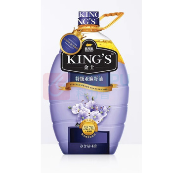金龙鱼 KING'S进口特级亚麻籽油 4L