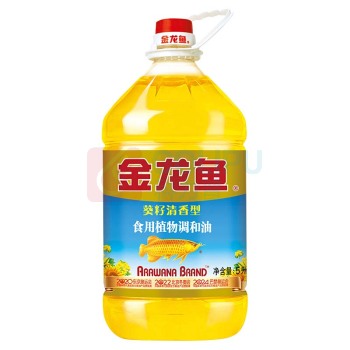 金龙鱼 葵花籽清香型食用植物调和油 5L/桶 4桶/箱