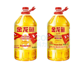 金龙鱼 食用油 非转基因 金装 黄金比例零反式脂肪食用植物调和油 4L