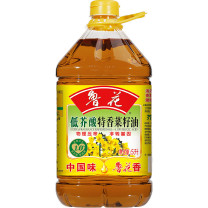 鲁花 食用油 低芥酸特香菜籽油 物理压榨 5L