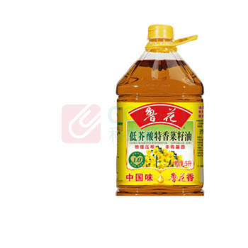 鲁花 食用油 低芥酸特香菜籽油 物理压榨 5L