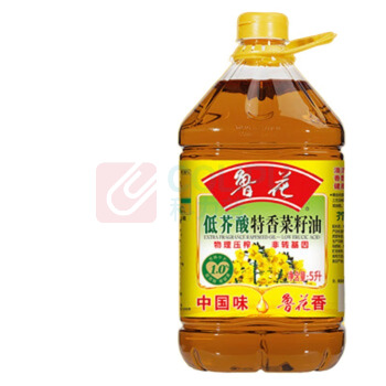 鲁花 食用油 低芥酸特香菜籽油 物理压榨 5L