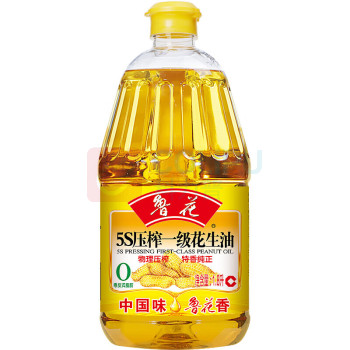 鲁花 5S压榨 一级花生油 1.8L 
