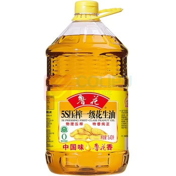 鲁花 5S压榨一级花生油 5.43L/桶