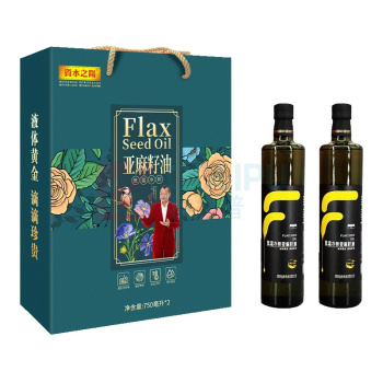 資水之陽 低温冷榨亚麻籽油 750ml*2 