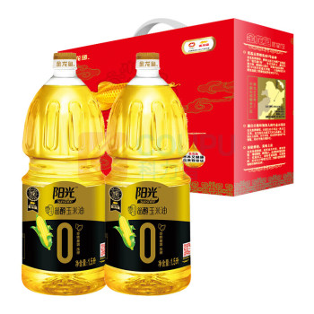 金龙鱼 阳光零反式脂肪甾醇玉米油礼盒 1.5L*2