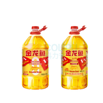 金龙鱼 食用油 非转基因 金标 黄金比例零反式脂肪食用植物调和油 5L