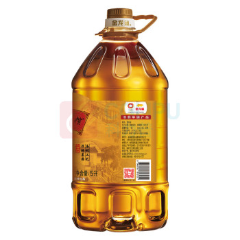 金龙鱼 食用油 非转基因 压榨 外婆乡小榨菜籽油 5L 新老包装随机发货