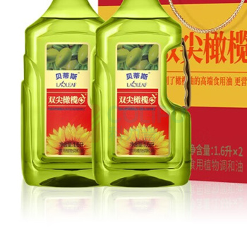 贝蒂斯 BETIS 双尖橄榄+葵花橄榄调和油 1.6L*2瓶/盒 4盒/箱 (偏远地区运费另算)