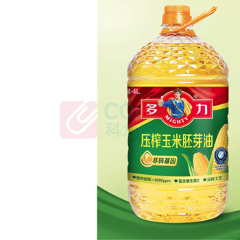 多力 MIGHTY 非转基因食用油 压榨玉米胚芽油 4L/桶