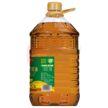 鲁花 非转基因食用油 低芥酸浓香菜籽油 6.18L桶装