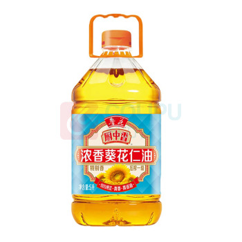 鲁花 厨中香浓香葵花仁油 5L 