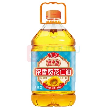 鲁花 厨中香浓香葵花仁油 5L 