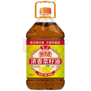 鲁花 厨中香浓香菜籽油 5L