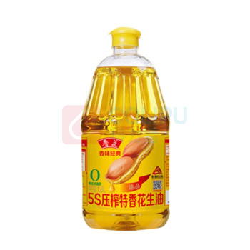 鲁花 香味经典5S压榨特香花生油 1.8L