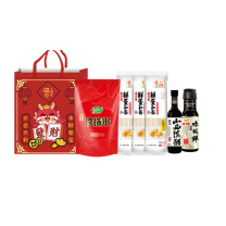 金龙鱼 心意福享伴手礼 (十月稻田珍珠米500g*1+金龙鱼鲜鸡蛋和面120g*3+梁汾山西陈醋150ml*1+金龙鱼味极鲜酱油150ml*1) (20份起订)(偏远地区运费另算)