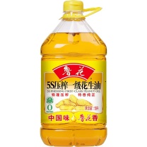 鲁花 5S压榨一级花生油 5L/桶 4桶/箱