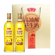 鲁花 高油酸花生油简装礼盒 750ml*2