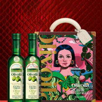欧丽薇兰 Olivoila 特级初榨橄榄油 (设计师款) 500ml*2瓶/盒