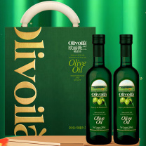 欧丽薇兰 Olivoila 纯正橄榄油 500ml*2瓶/盒