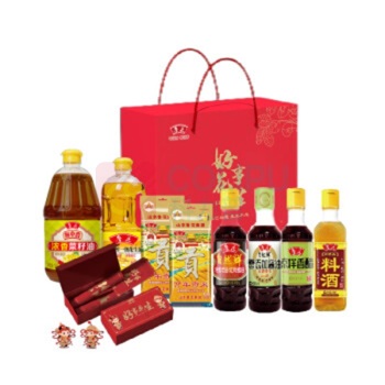 鲁花 新春纳福礼盒A 4.47L+1kg