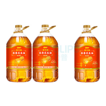 金龙鱼 食用油 浓香花生油 压榨一级 5L