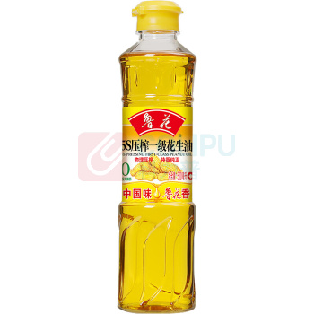 鲁花 5S压榨一级花生油 500ml/瓶