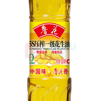 鲁花 5S压榨一级花生油 500ml/瓶
