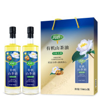 润心 低温压榨一级有机茶籽油 750ml*2