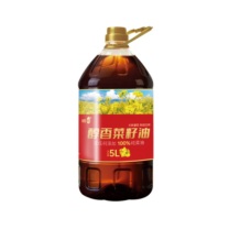 咪然 非转基因醇香菜籽油 物理压榨健康香醇 5L (新老包装随机发货)