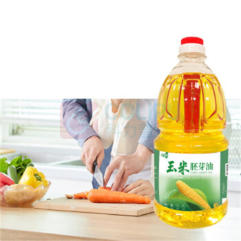 咪然 家用食用油玉米油 非转基因 玉米胚芽油 1.8L