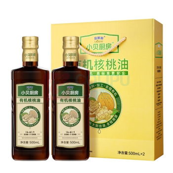 贝蒂斯 BETIS 小贝厨房有机核桃油礼盒 500ML*2