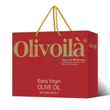 欧丽薇兰 Olivoila 特级初榨橄榄油礼盒(红标) 500ml*2