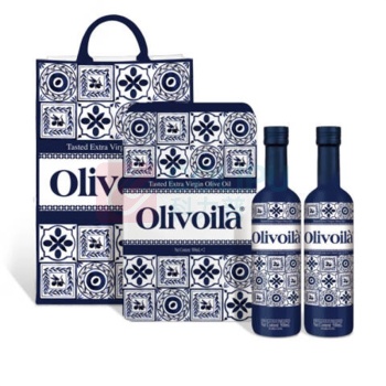 欧丽薇兰 Olivoila 品鉴级特级初榨橄榄油【铁盒装】 500ml*2