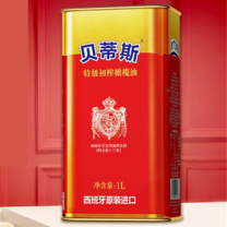 贝蒂斯 BETIS 食用油 特级初榨橄榄油 西班牙原瓶原装进口 凉拌炒菜烹饪 1L