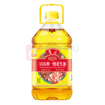 鲁花 香味家族 5S压榨一级花生油 5L