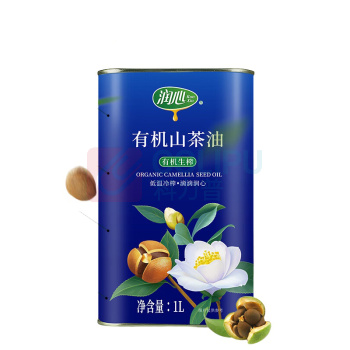 润心 有机生榨山茶油 1L 铁罐装