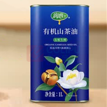 润心 有机生榨山茶油 1L 铁罐装
