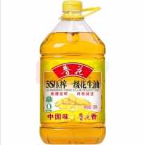 鲁花 花生油 5S压榨一级 5L