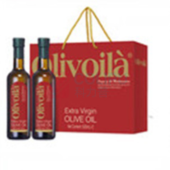 欧丽薇兰 Olivoila 特级初榨橄榄油红标礼盒装 500ML*2