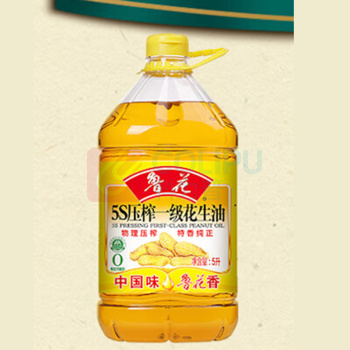 鲁花 5S压榨一级花生油 5L/桶